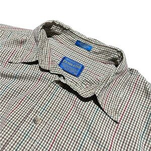 Pendleton Men’s Neutral/Brown Plaid Long Sleeve Button-Up Shirt Size XL